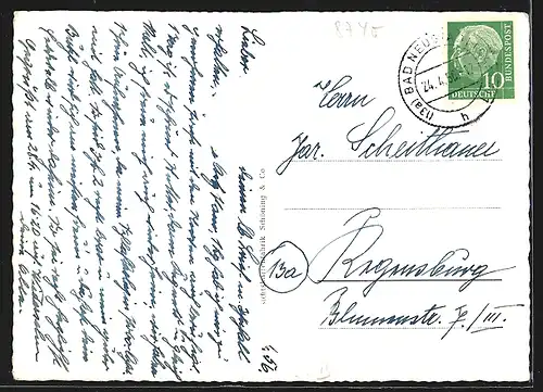 AK Bad Neustadt /Saale, Bad Neuhaus, Kurhaus Strasse, Kirche