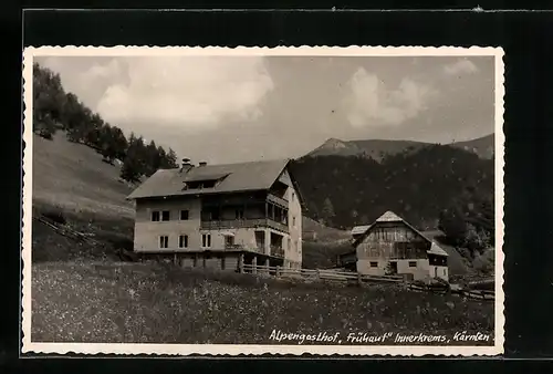 AK Innerkrems /Kärnten, Alpengasthof Frühauf