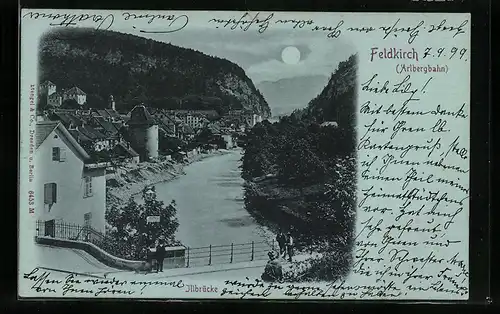 AK Feldkirch /Arlbergbahn, Illbrücke