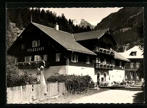 AK Maltatal /Kärnten, Alpenhotel Pflüglhof gegen die Berge