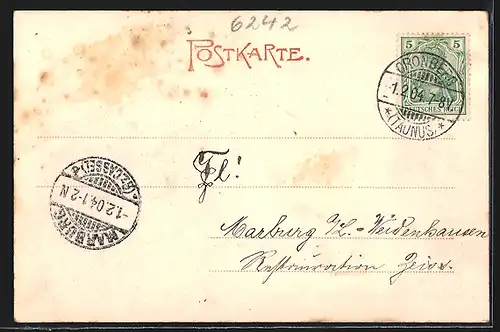 AK Cronberg i. T., Blick auf die Burg