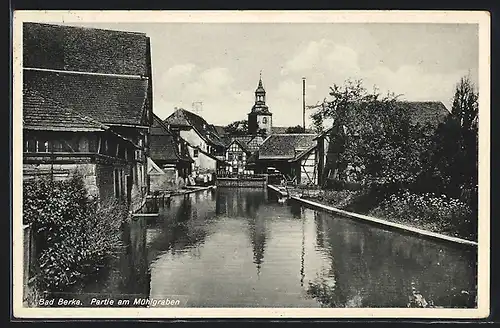 AK Bad Berka, Partie am Mühlgraben