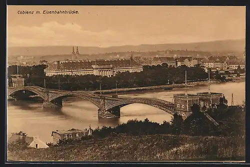 AK Koblenz, Eisenbahnbrücke
