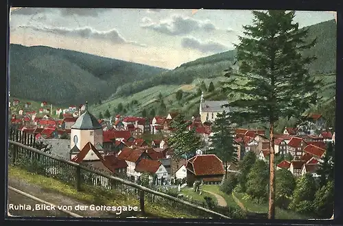 AK Ruhla, Blick von der Gottesgabe