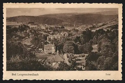 AK Bad Langenschwalbach, Totalansicht des Ortes