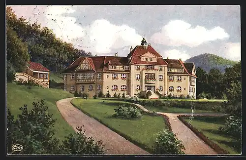 Künstler-AK Sülzhayn /Südharz, Sanatorium Hohenstein, Wiro