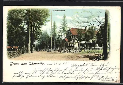 AK Chemnitz, Blick zur Waldschenke