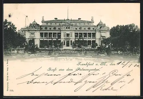 AK Frankfurt-Westend, Palmengarten