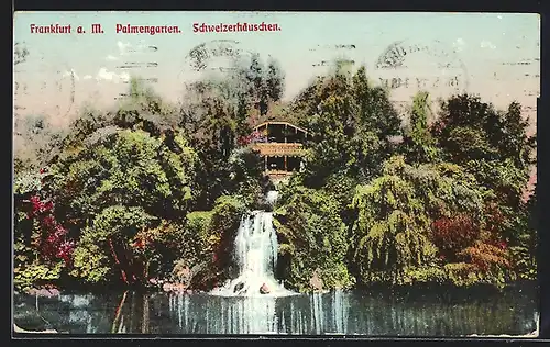 AK Frankfurt-Westend, Palmengarten, Schweizerhäuschen
