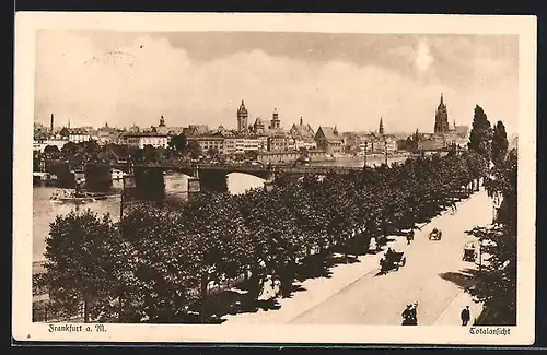 AK Frankfurt /Main, Totalansicht der Stadt