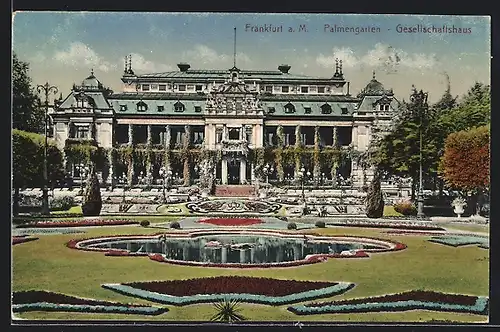 AK Frankfurt-Westend, Palmengarten, Gesellschaftshaus