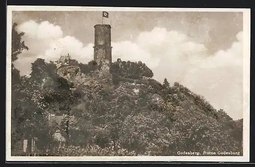 AK Godesberg, Ruine Godesberg mit 