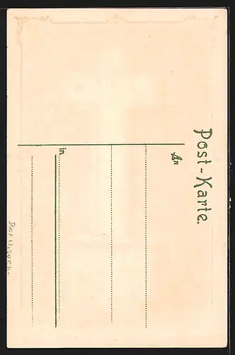 Lithographie Arenberg genannt roter Hahn, Gedenkstein