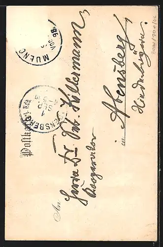 Künstler-AK München, St.-Anna-Kirche