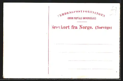 AK Trondhjem, Panorama mit Kirche