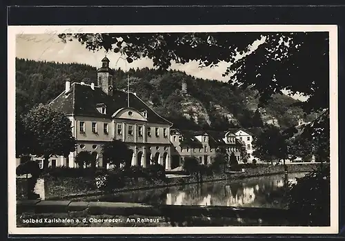 AK Karlshafen a. d. Oberweser, Blick auf das Rathaus