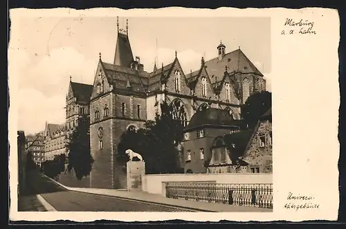 AK Marburg a. d. Lahn, Blick auf das Universitätsgebäude