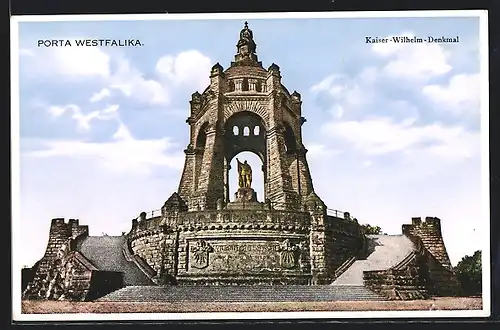 AK Porta Westfalica, Kaiser-Wilhelm-Denkmal