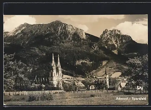 AK Admont-Sparafeld, Ansicht der Kirchen