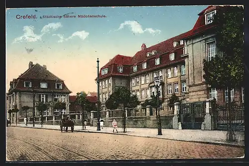 AK Krefeld, Städtische höhere Mädchenschule