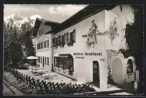 AK Ramsau bei Berchtesgaden, Bäckerei, Conditorei & Café Dieterich