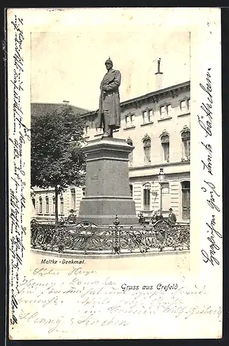 AK Crefeld, Moltke-Denkmal