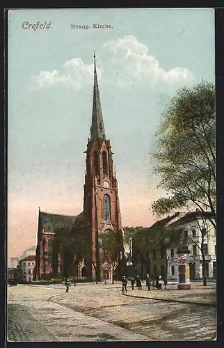 AK Crefeld, Evang. Kirche