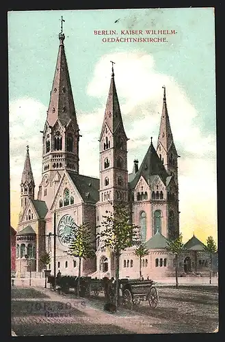 AK Berlin-Charlottenburg, Kaiser Wilhelm-Gedächtniskirche