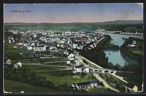 AK Coblenz a. Rhein, Teilansicht