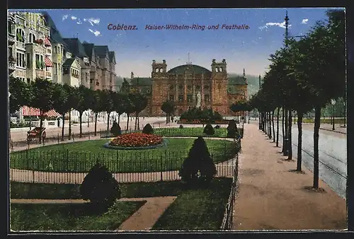 AK Koblenz, Kaiser-Wilhelm-Ring und Festhalle