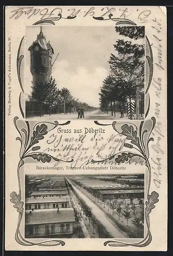 AK Döberitz, Barackenlager Truppenübungsplatz, Haupteingang