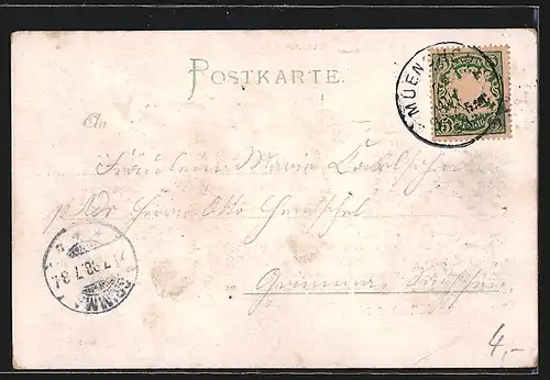 AK München, Karlsplatz mit Strassenbahn