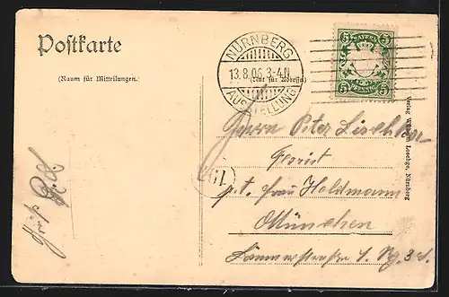 AK Nürnberg, Panorama vom Hallertor