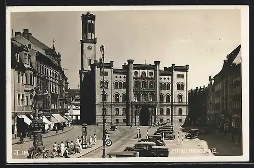 AK Zittau, Parkplatz am Marktplatz