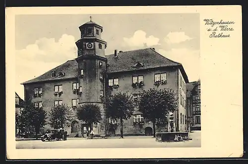 AK Witzenhausen a. d. Werra, Partie vorm Rathaus