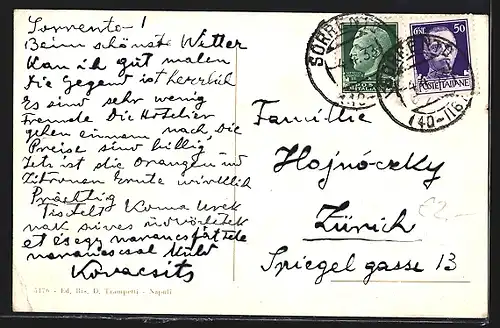 AK Sorrento, Fra gli aranci