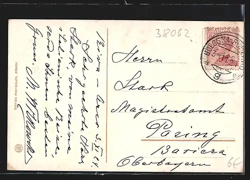 AK Arco, Wegpartie mit Vegetation