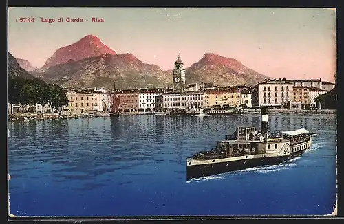 AK Riva, Dampfer auf dem Gardasee