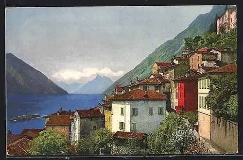 AK Albogasio /Lago di Lugano, Panorama