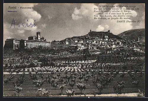 AK Assisi, Panorama mit Olivenanbau