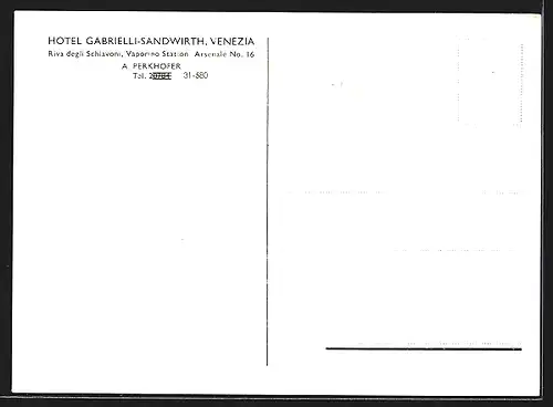 AK Venezia, Hotel Gabrielli-Sandwirth, Gondel