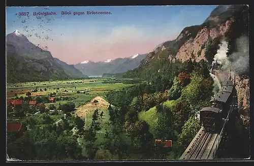 AK Brünigbahn gegen Brienzersee