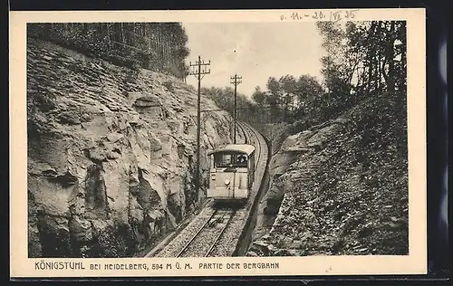 AK Heidelberg, Königstuhl mit Bergbahn