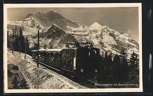 AK Wengernalpbahn mit Jungfrau