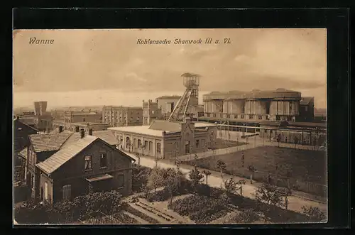 AK Wanne, Kohlenzeche Schamrock III u. VI