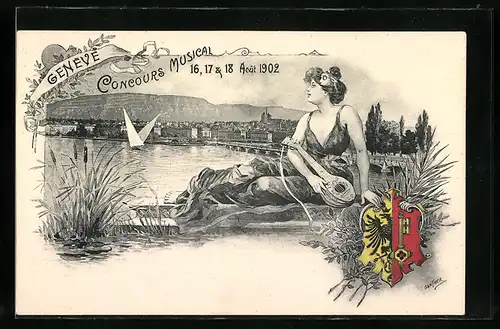 Lithographie Genève, Concours Musical 1902