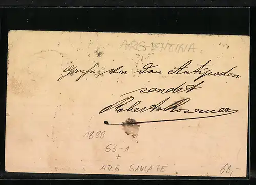 Vorläufer-AK Santa Fe, 1888, Calle de Santa Fe