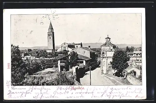 AK Aquileja, Strassenpartie im Ort