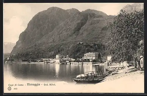 AK Menaggio, Grand Hôtel mit Booten