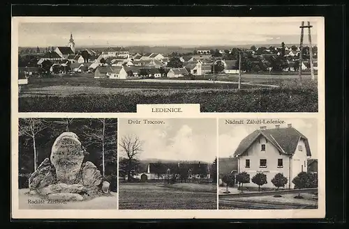 AK Ledenice, Dvur Trcnov, Nadrazi Zaluzi-Ledenice, Bahnhof